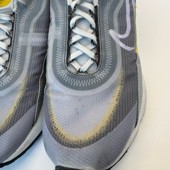 Nike Air Max 2090 Mens Shoes Size 10.5 Wolf Gray Yellow Black Running Athletic - Picture 2 of 16